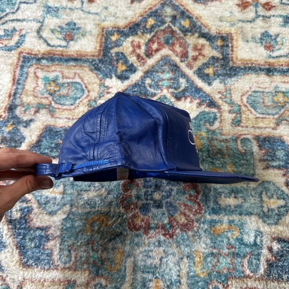 Vintage 80s Banister Pipelines Leather Trucker Hat - Picture 6 of 7